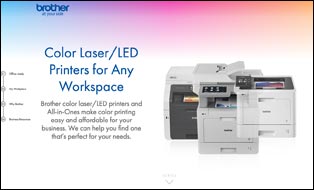 Brother Color Laser Website screenshot