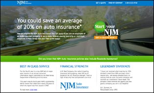 Start Your NJM website screenshot